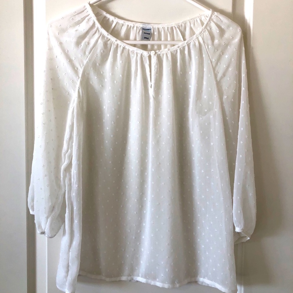 White Sheer Top